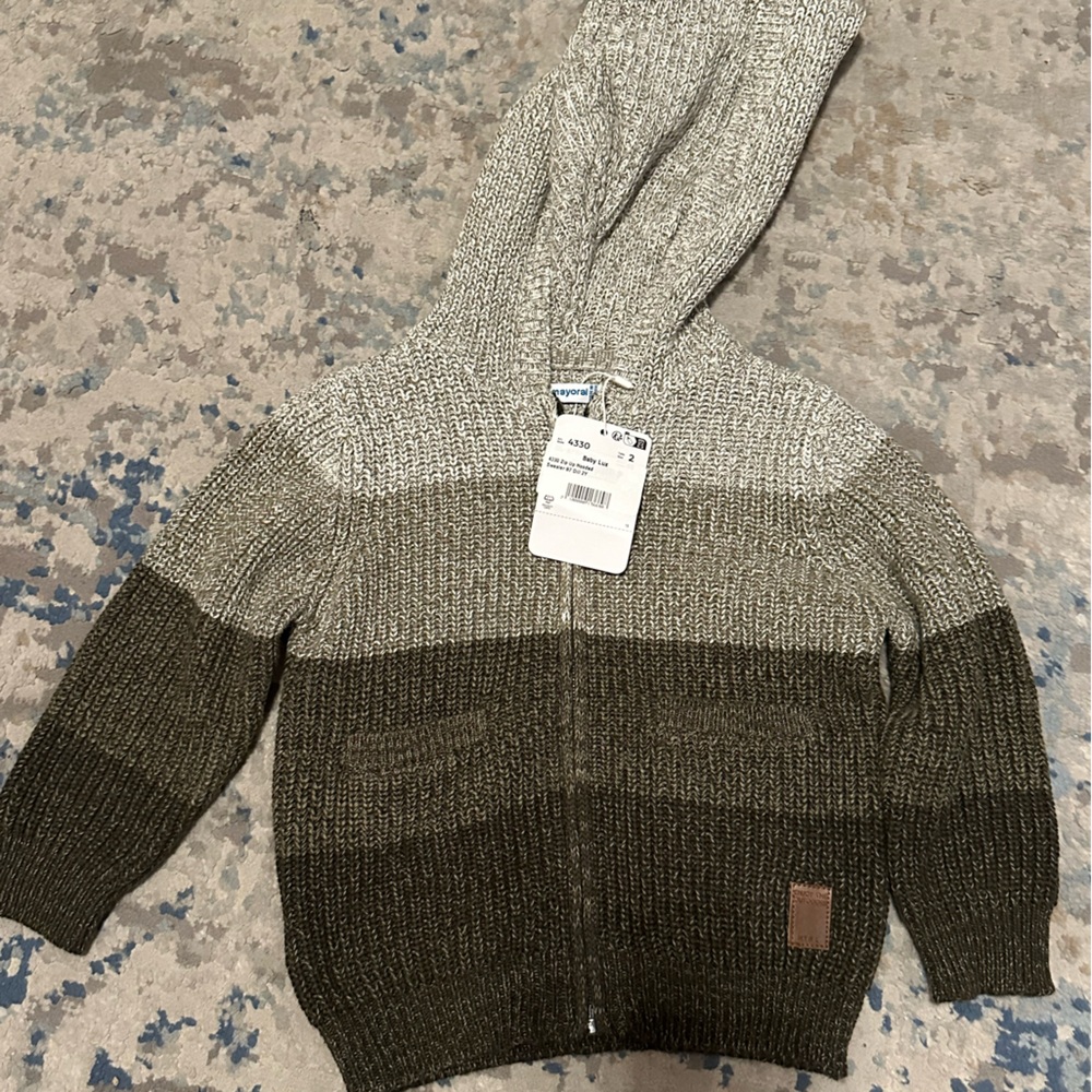Mayoral toddler zip-up sweater 2T